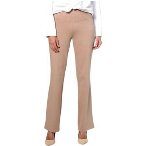 NWT Women with Control Elite Prime Stretch Denim Flare Pants Driftwood Size 16